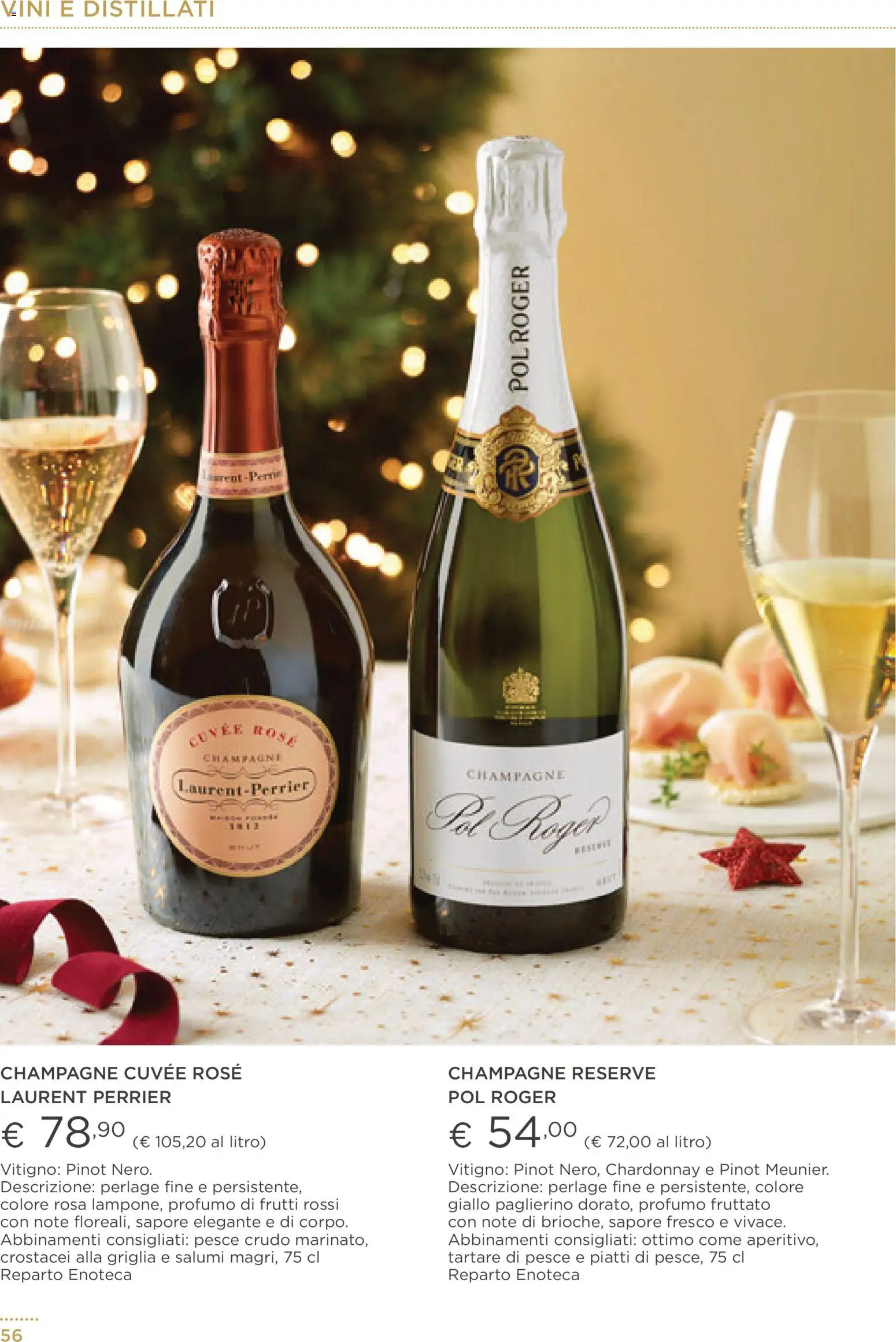 Volantino Esselunga S del 01.12.2025 | Pagina: 56 | Prodotti: Champagne, Enoteca, Griglia, Profumo