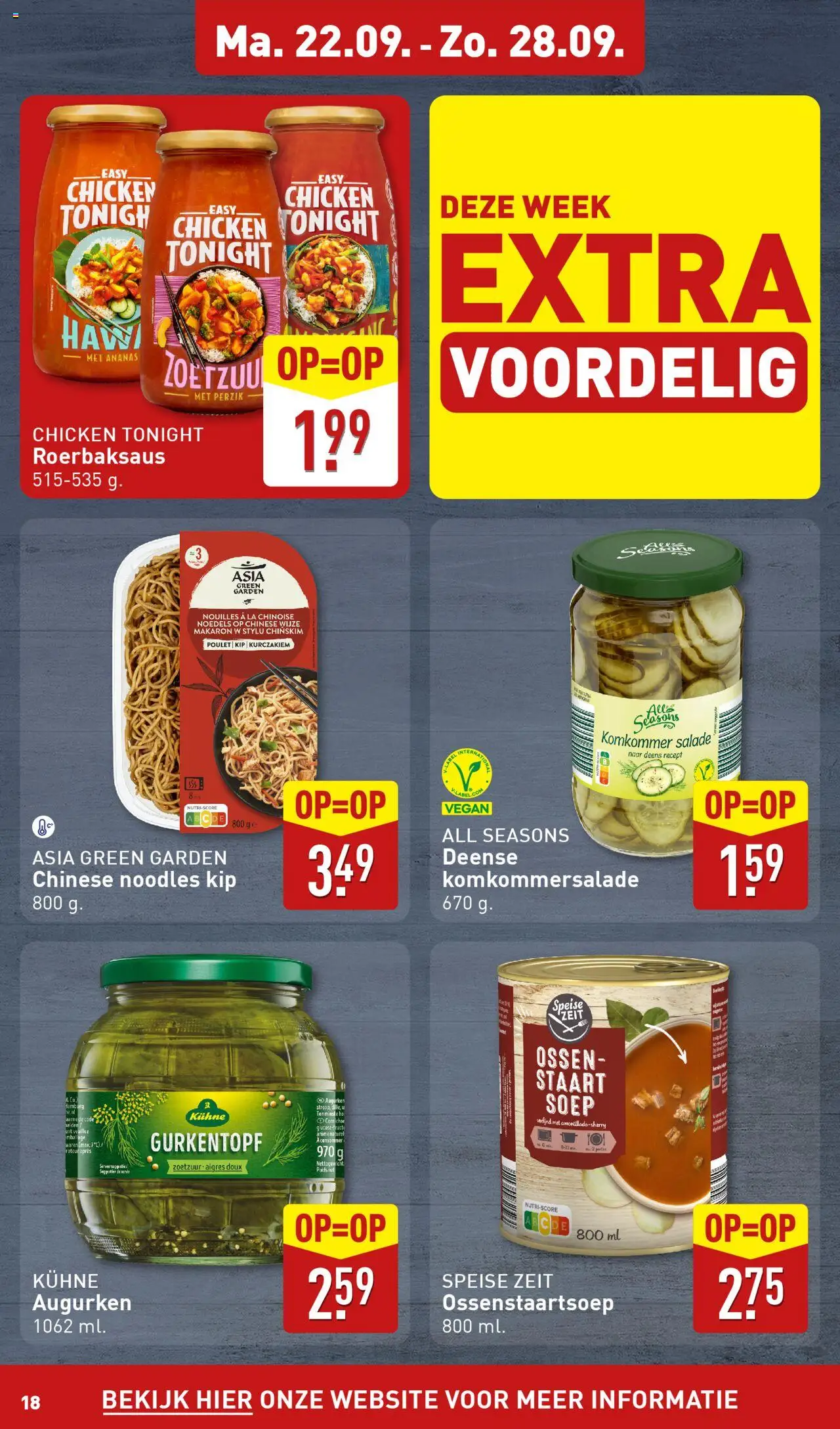  | Pagina: 18 | Producten: Komkommer, Noedels, Salade, Kip