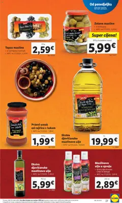 Lidl katalog | vrijedi od 07.07.2025 | Stranica: 27 | Proizvodi: Ulje, Masline, Češnjak, Sat