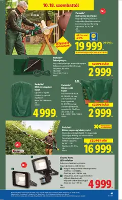 Lidl Akciós újság - amely érvényes a következő dátumtól: 16.10.2025 | Oldal: 41 | Termékek: Parkside, Takaróponyva, Akkumulátor, Kés