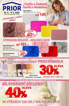 Náhled letáku Prior - Akční Nabídka Oděvních Látek A Bytového Textilu od 14.04.2026