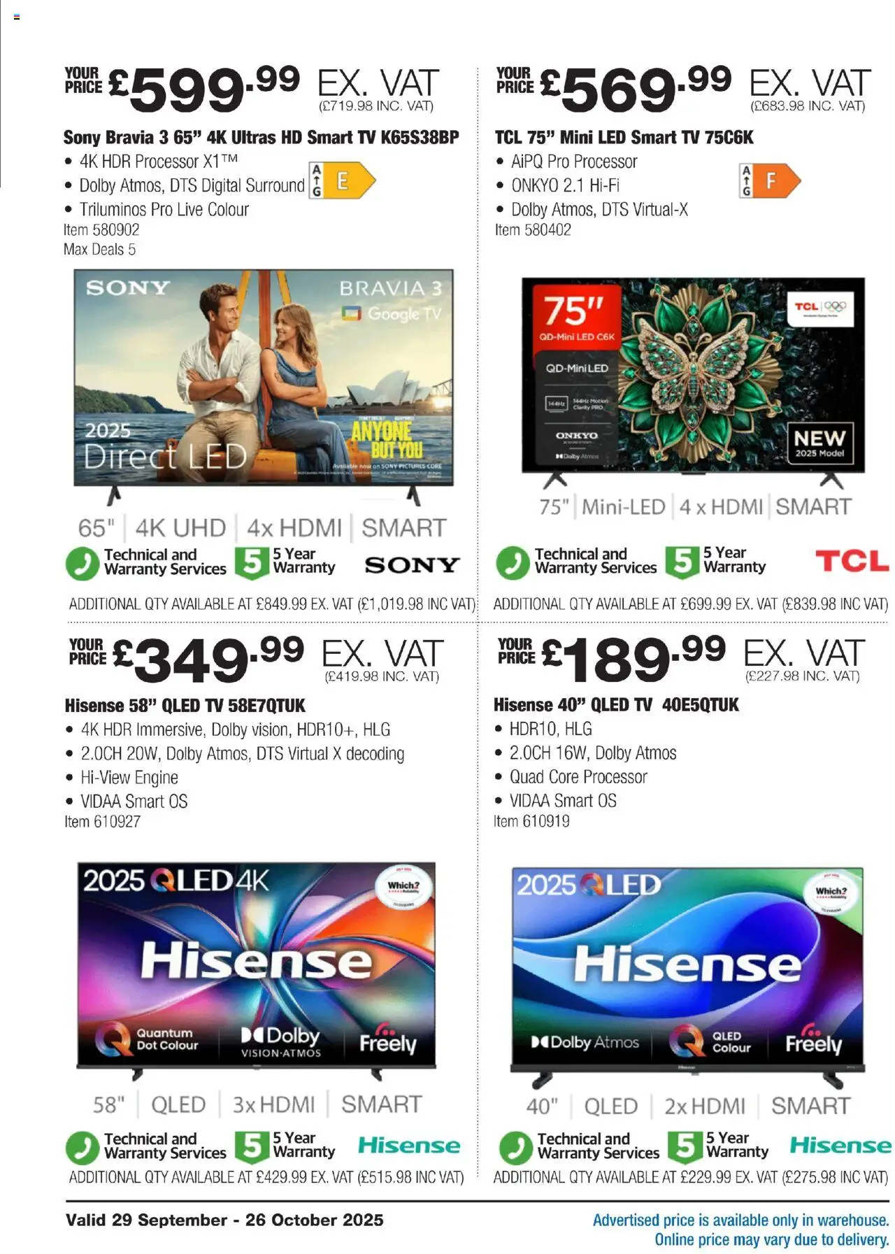 {H1} | Page: 4 | Products: TV
