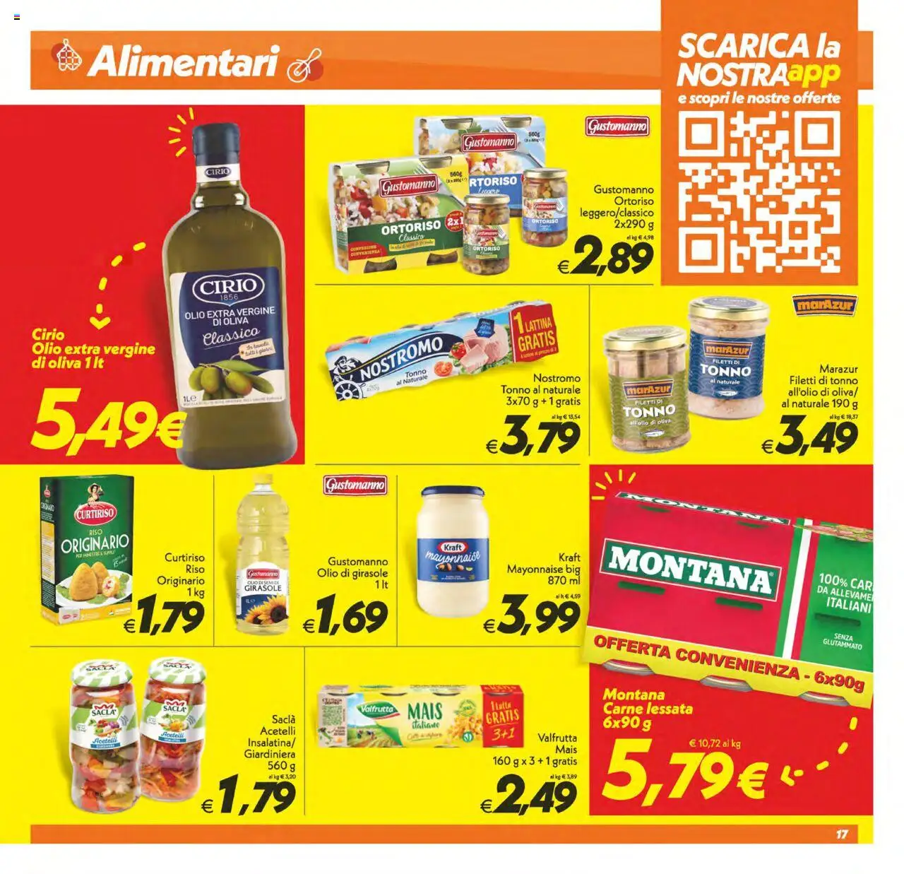 Volantino SuperConveniente del 24.07.2025 | Pagina: 17 | Prodotti: Riso, Olio, Tonno al naturale, Olio extra vergine