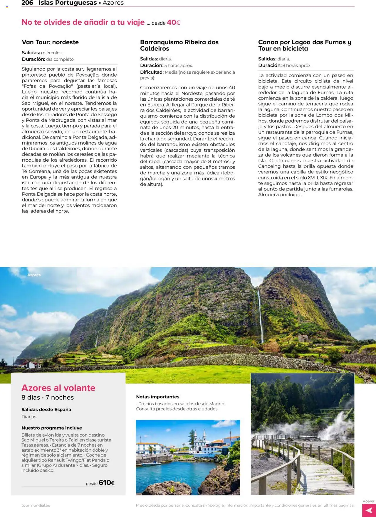 Viajes El Corte Inglés - Costas e islas │ válido desde el 26.03.2025 | Página: 206 | Productos: Bicicleta, Cereales, Té