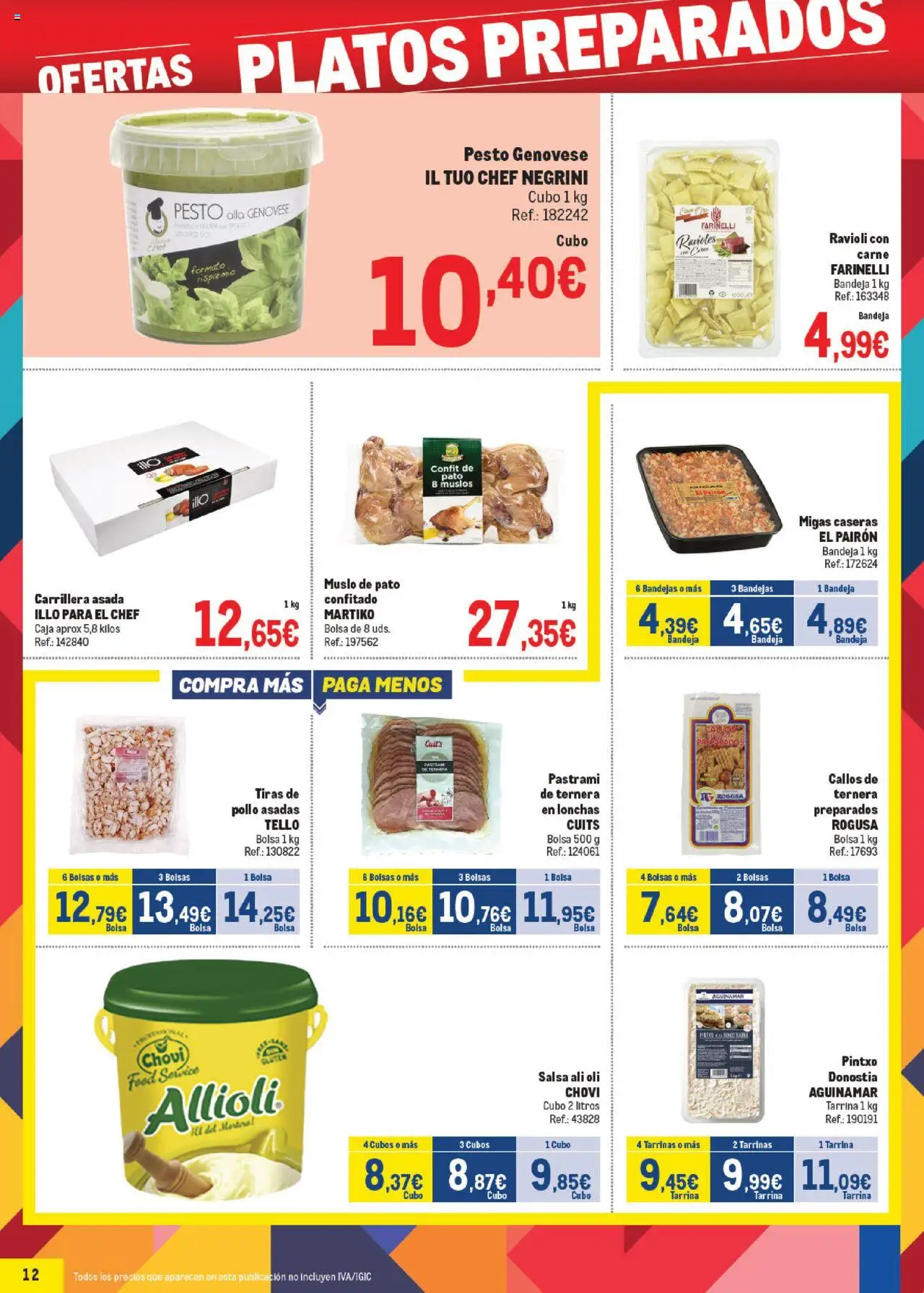 Makro - Precios Cataluña │ válido desde el 06.10.2025 | Página: 12 | Productos: Bolsa, Bandeja, Caja