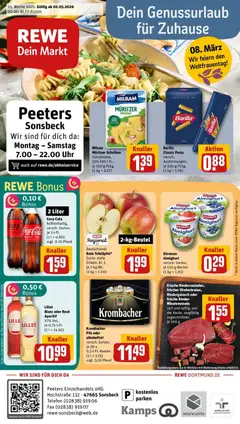 Rewe Prospekt Sonsbeck	 ab 02.03.2026 gültig