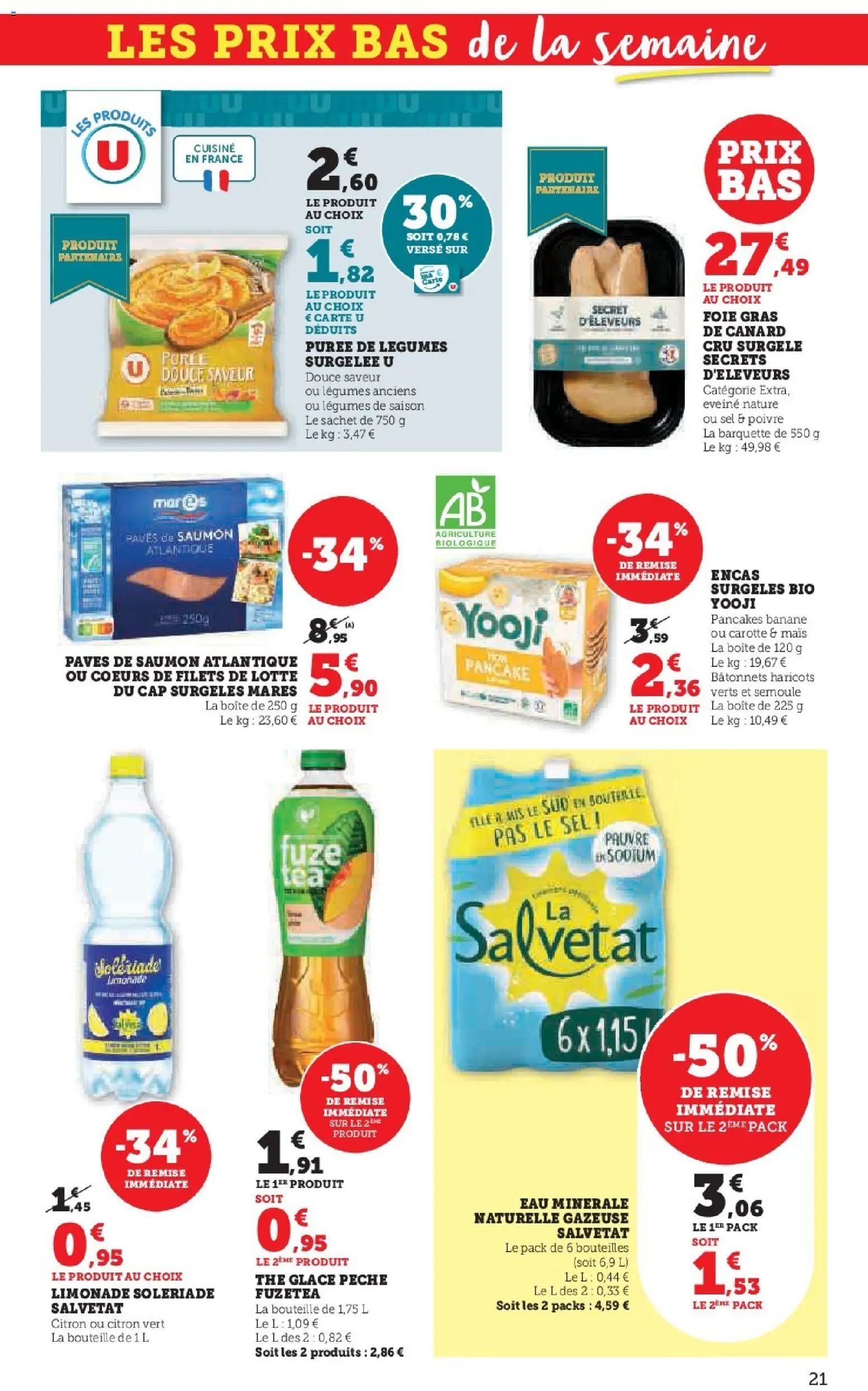 {H1} | Page: 21 | Produits: Limonade, Sel, Thé, Saumon