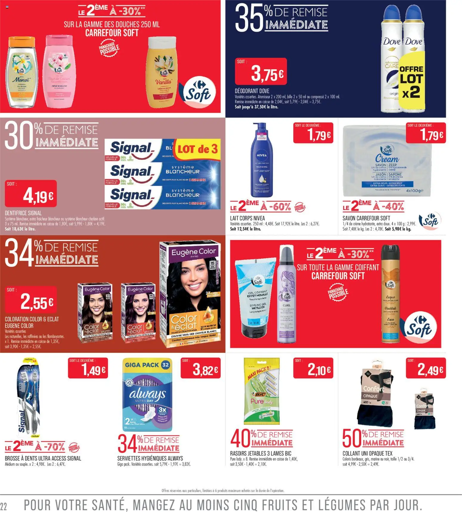 {H1} | Page: 22 | Produits: Brosse, Savon, Dentifrice, Brosse à dents