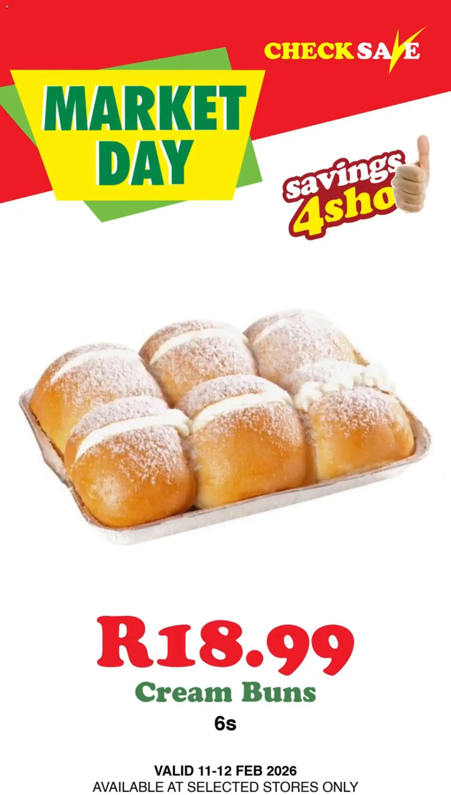 New Check Save catalogue – valid from 11.02.2026 | Page: 2 | Products: Buns, Cream