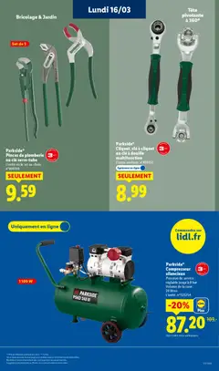 LIDL - Prévisualisation de Parkside® Pinces de plomberie ou clé serre-tube, L'unité ou le set au choix. n°496199 valide à partir de 12.03.2026 | Page: 51