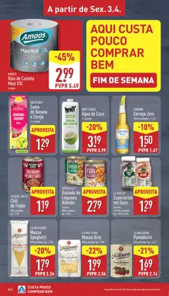 Pré-visualização Aldi folheto válido de 30.03.2026 | Página: 26 | Produtos: Agua, Sumo, Cerveja, Massa
