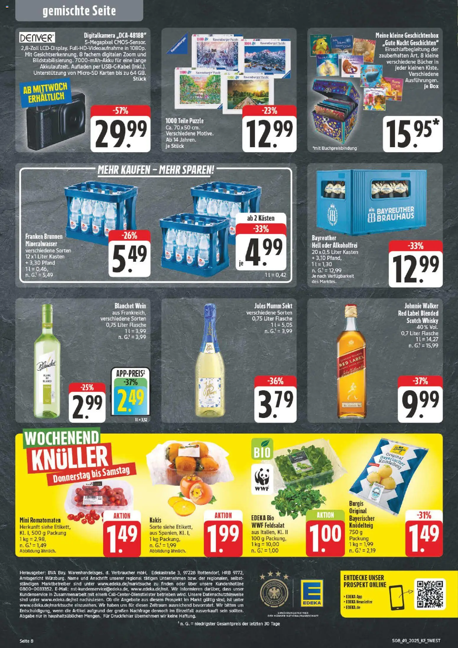 nah & gut Prospekt 	 – gültig ab 01.12.2025 | Seite: 8 | Produkte: Whisky, Mumm sekt, Jules mumm, Mineralwasser