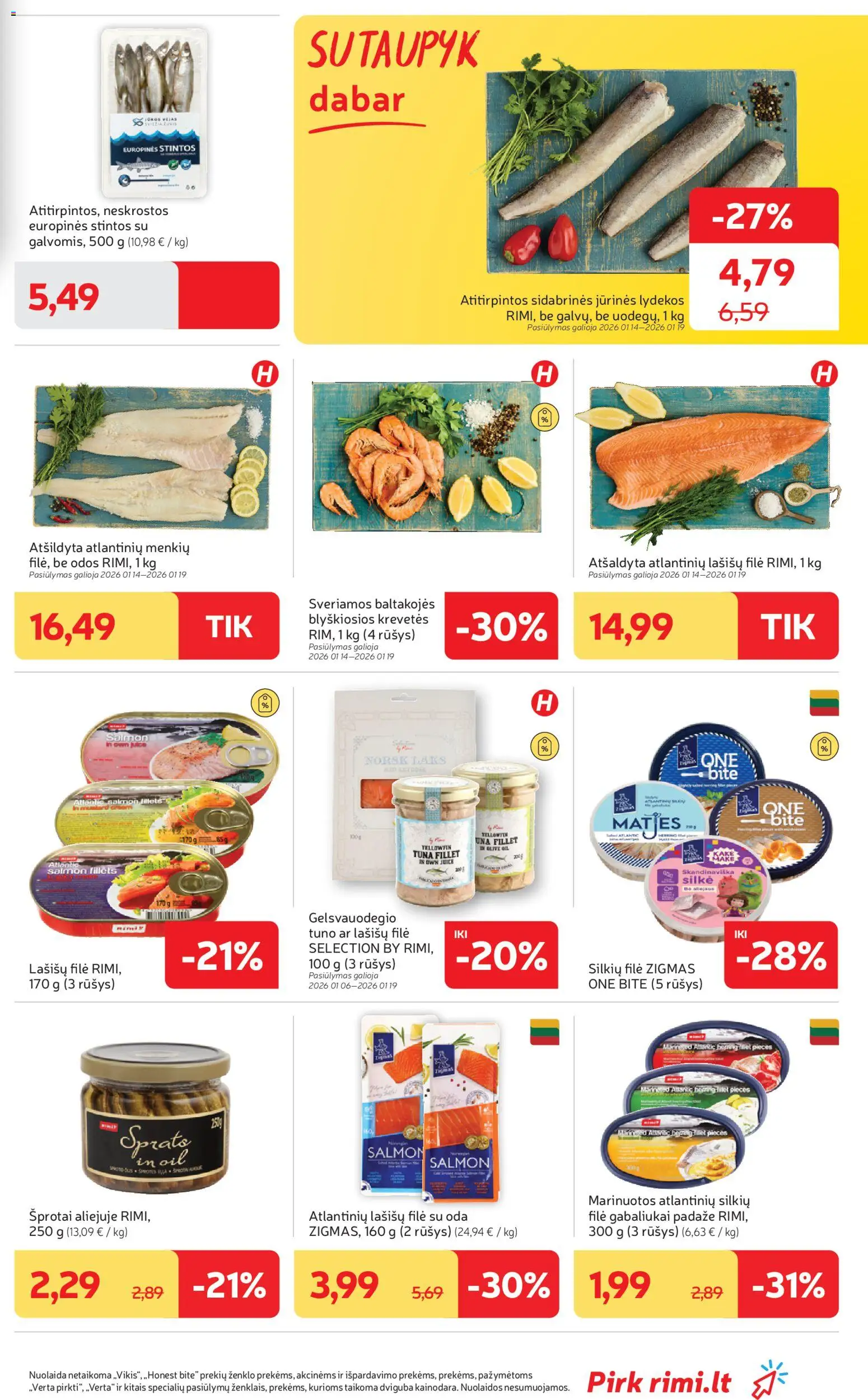Rimi akcijos nuo 13.01.2026 | Puslapis: 9 | Prekių: Silkė