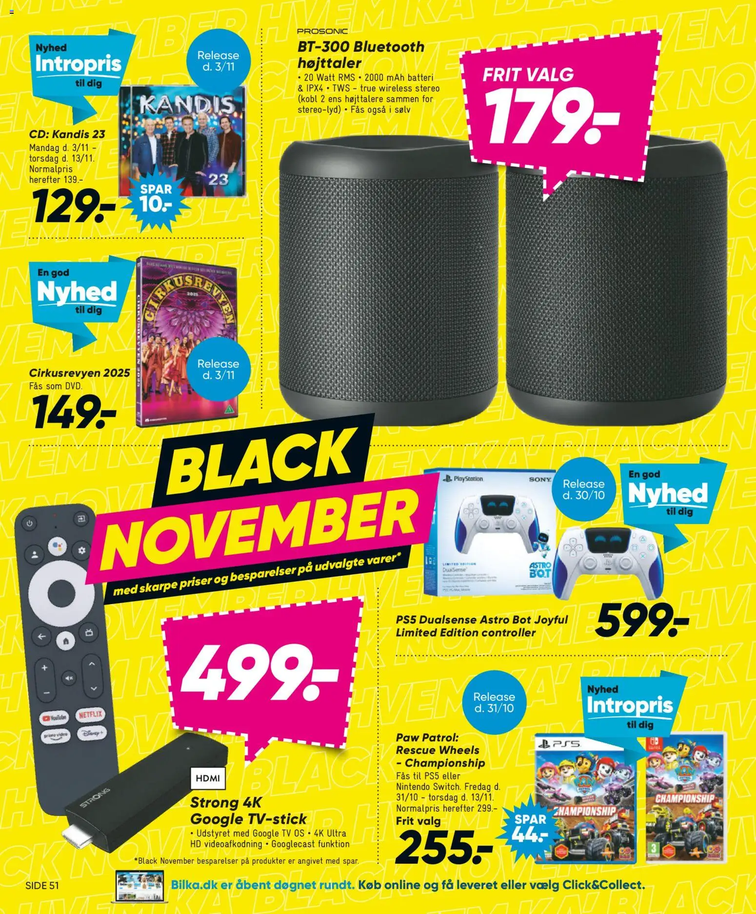 Bilka tilbudsavis – gyldig fra 31.10.2025 | Side: 29 | Produkter: TV, Søm, Playstation, Højttaler