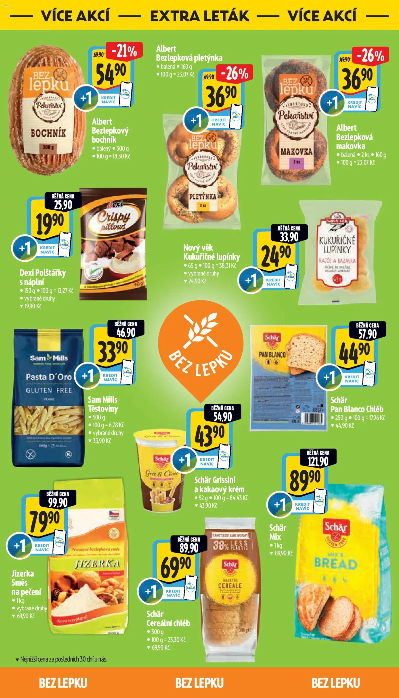Albert leták - Supermarket od 11.03.2026 | Strana: 40 | Produkty: Polštářky, Kukuřičné lupínky, Krém, Grissini