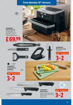 Preview of Lidl - XXL Week valid from 08.01.2026 | Page: 25 | Products: Kitchen, Chopping board, Bread, Fryer