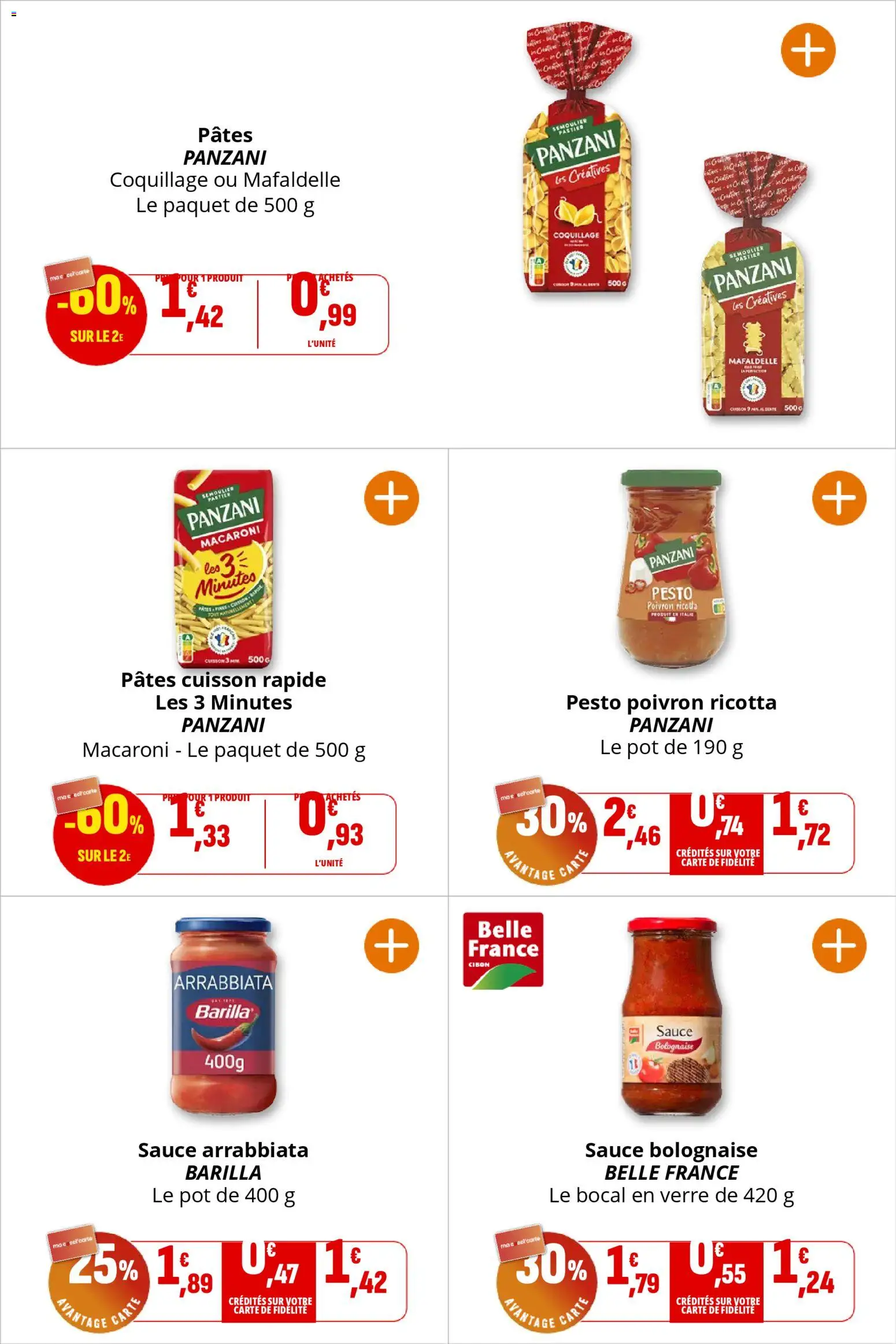 {H1} | Page: 27 | Produits: Poivron, Sauce bolognaise, Ricotta, Pâtes