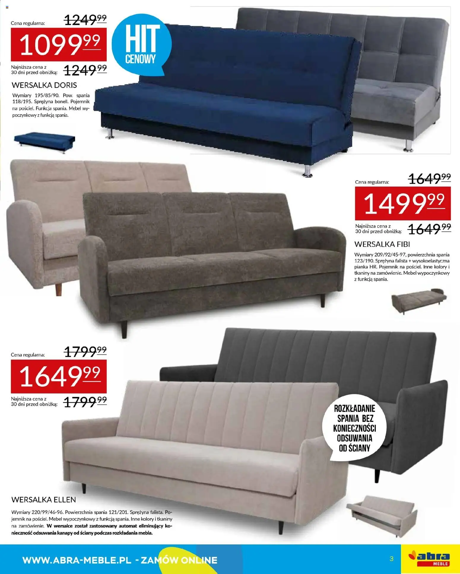 Abra meble Gazetka od 09.01.2026 | Strona: 3