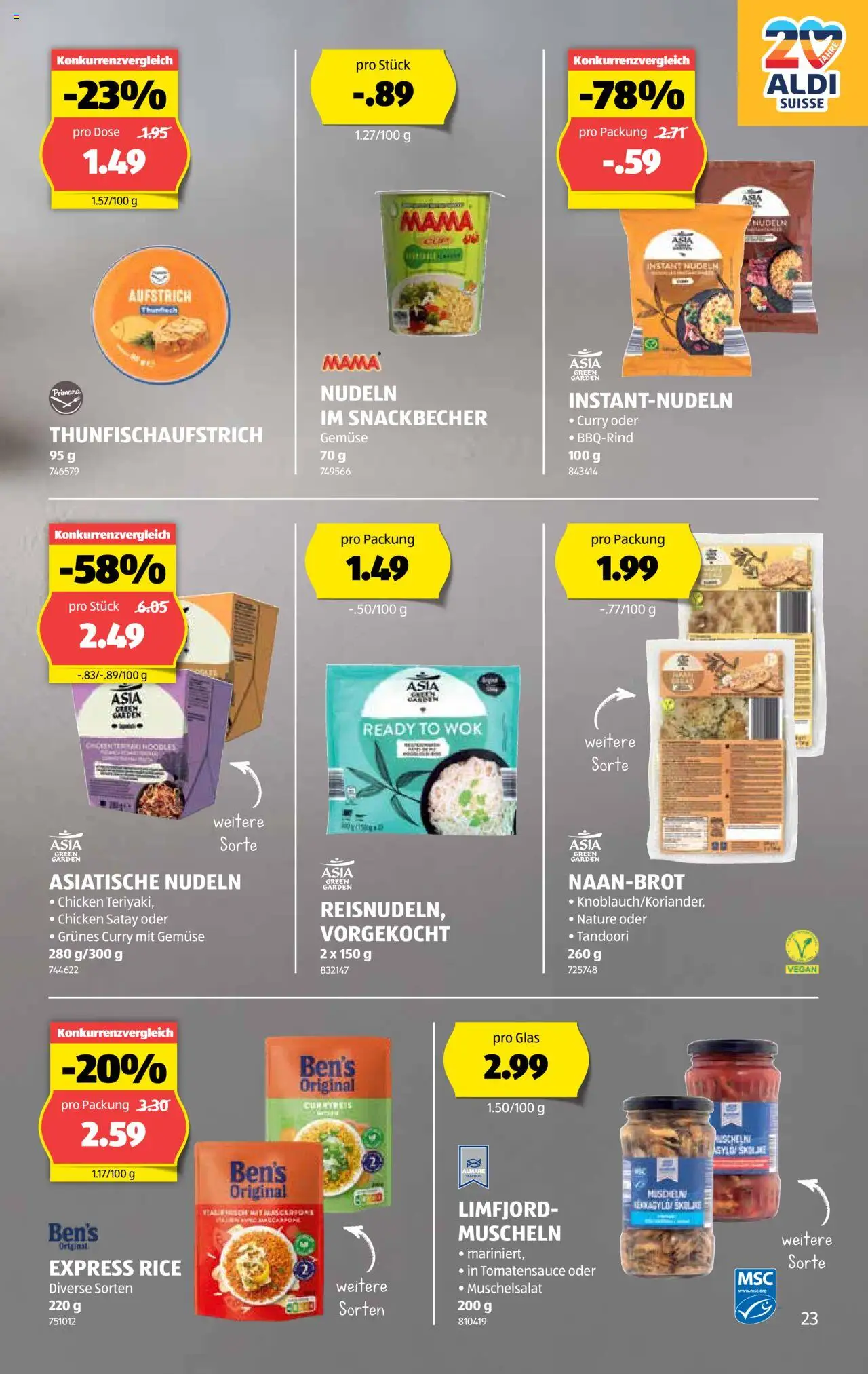Aldi Aktionen – gültig ab 18.09.2025 | Seite: 24 | Produkte: Nudeln, Gemüse, Wok