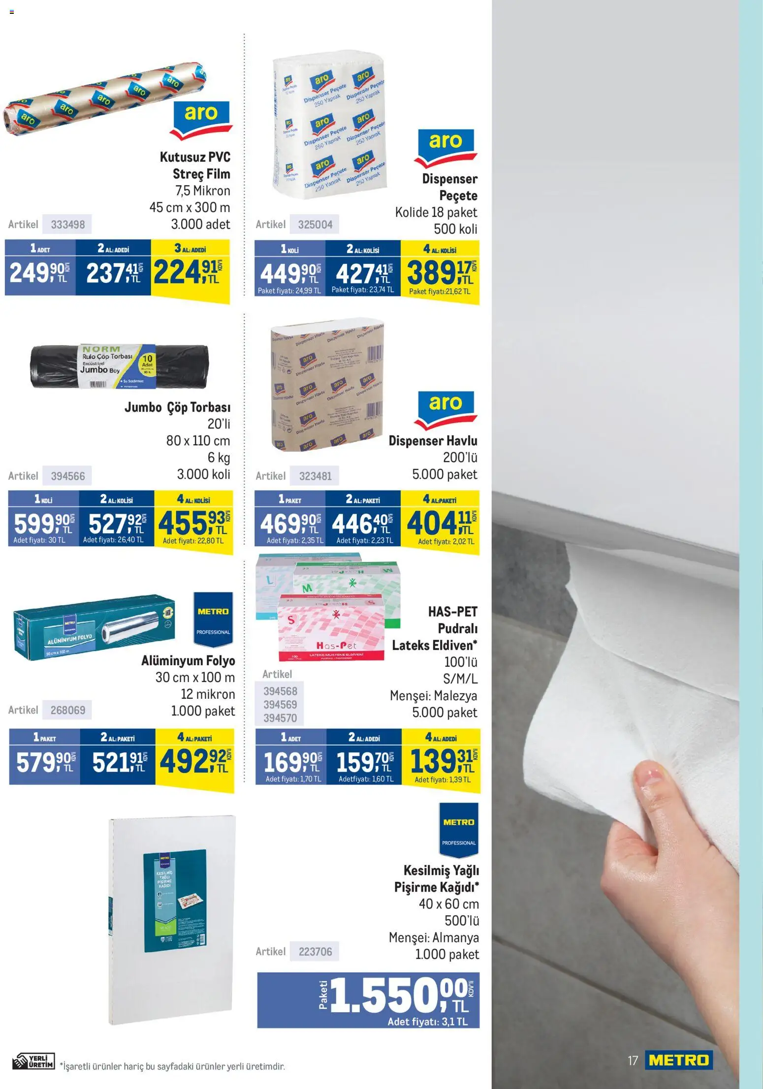 Metro - Lokantalar - 31.12.2025 tarihinden itibaren geçerlidir | Sayfa: 17