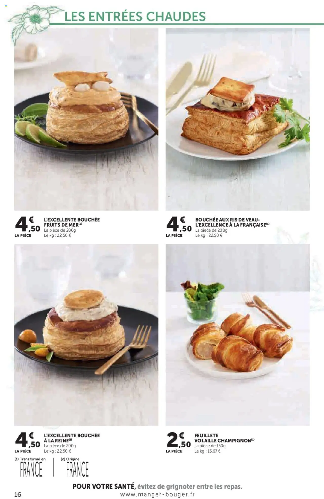  | Page: 16 | Produits: Ris de veau, Volaille
