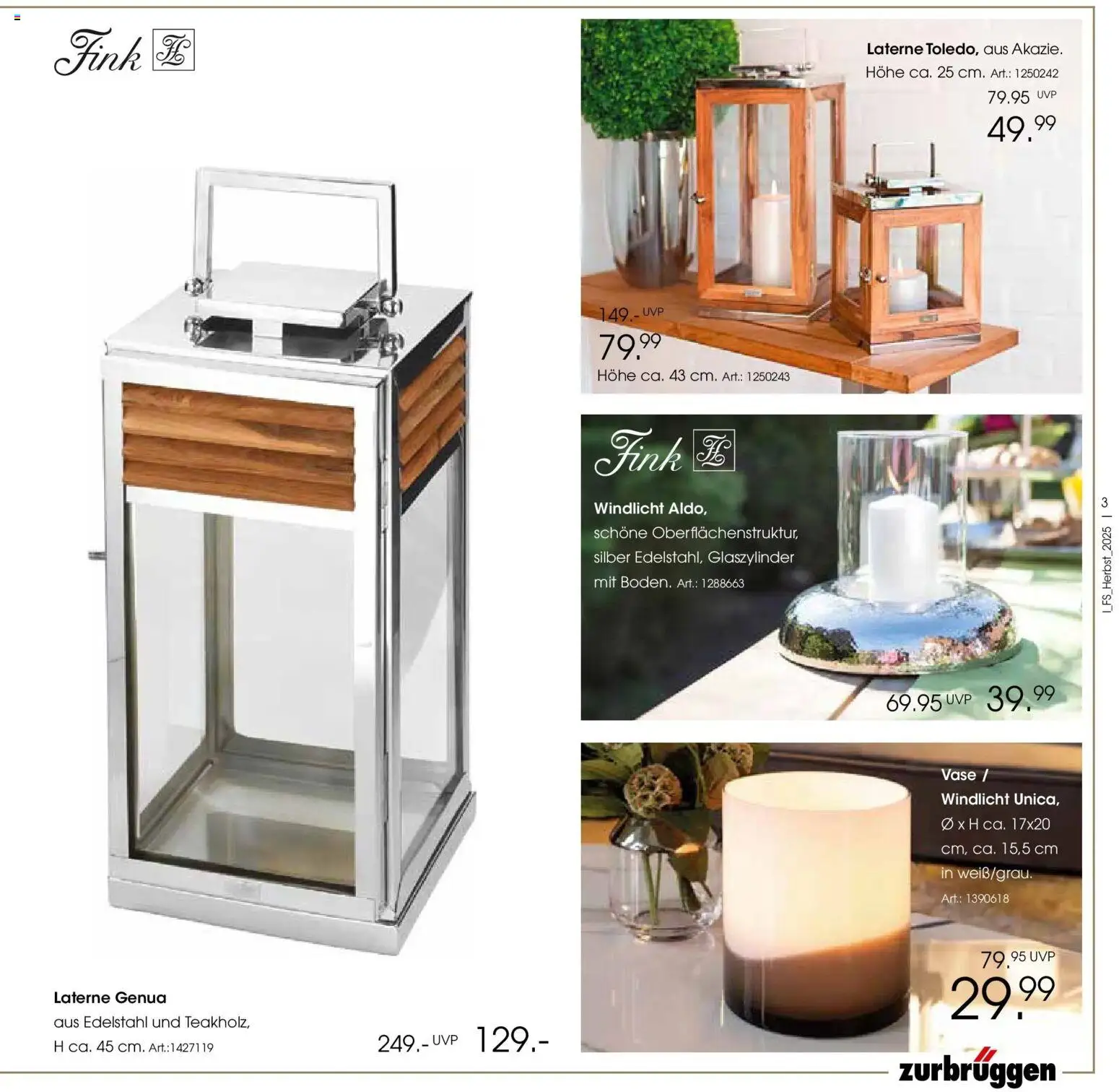 Zurbrüggen - Zurbrüggen: Raum für neue Lieblingsstücke – gültig ab 19.10.2025 | Seite: 3 | Produkte: Vase