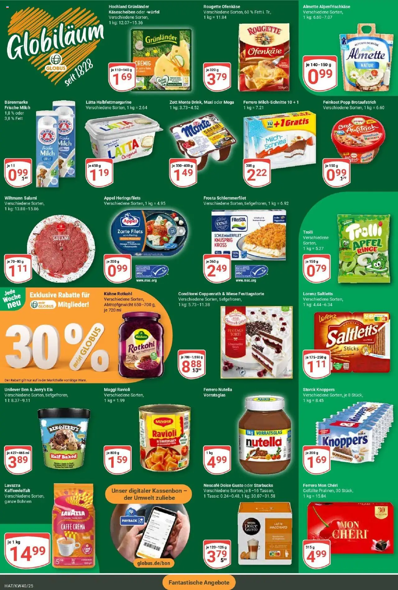 Globus prospekt Hattersheim	 – gültig ab 28.09.2025 | Seite: 2 | Produkte: Maggi, Äpfel, Dolce gusto, Mon cheri