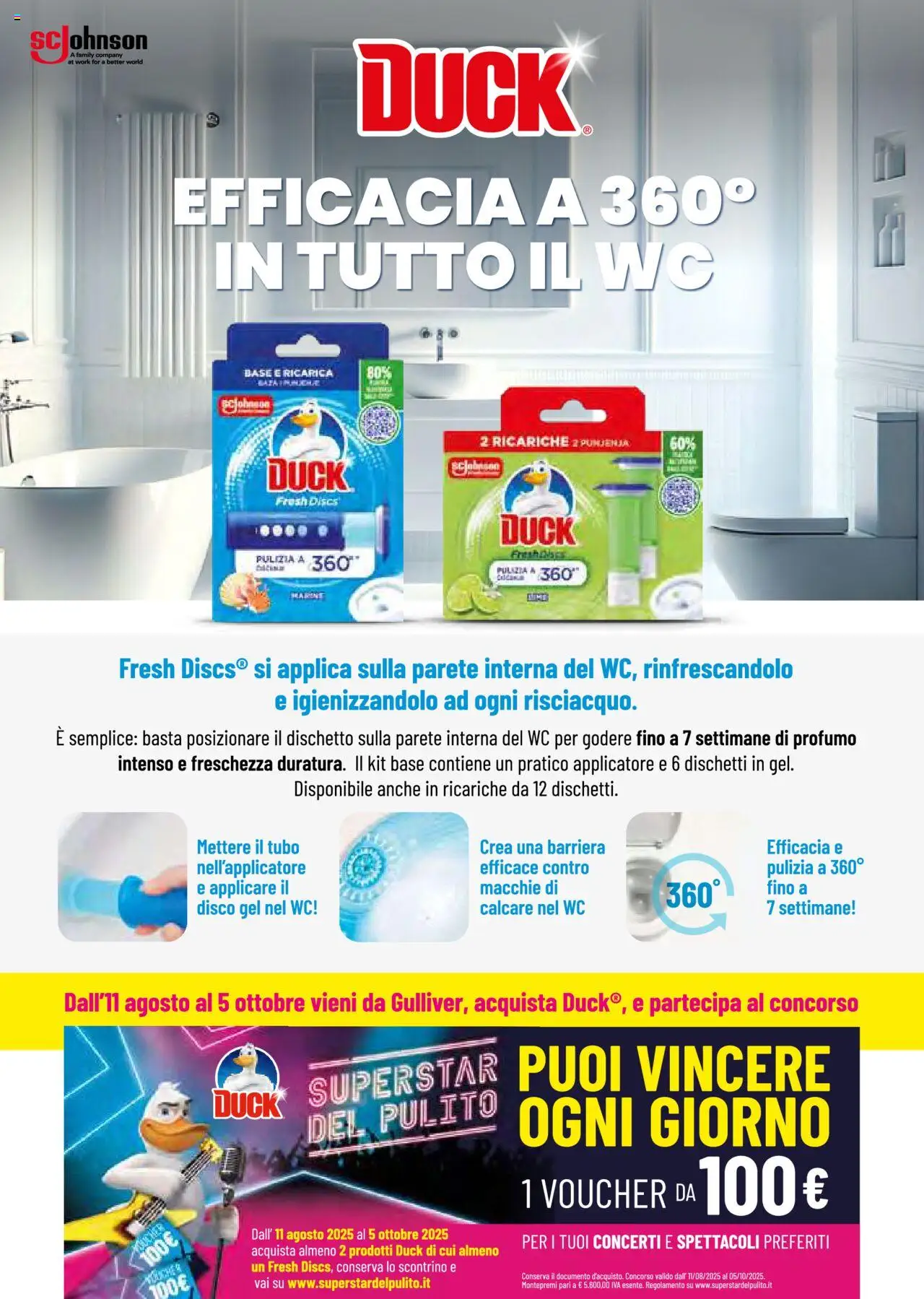 Volantino Gulliver del 01.09.2025 | Pagina: 96 | Prodotti: Tubo, Disco, WC, Profumo