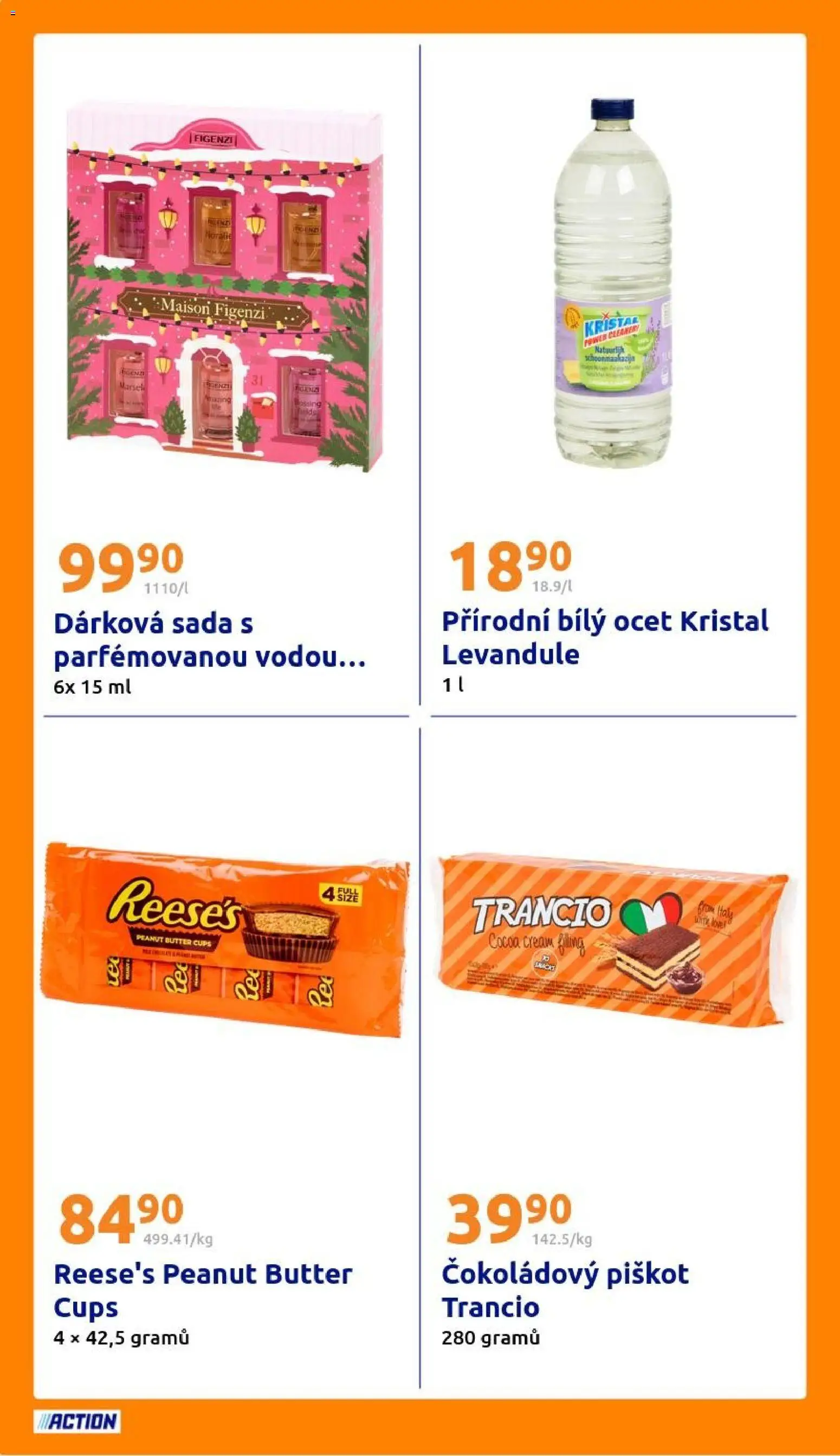 Action leták od 29.10.2025 | Strana: 20 | Produkty: Reese's, Ocet, Bílý ocet
