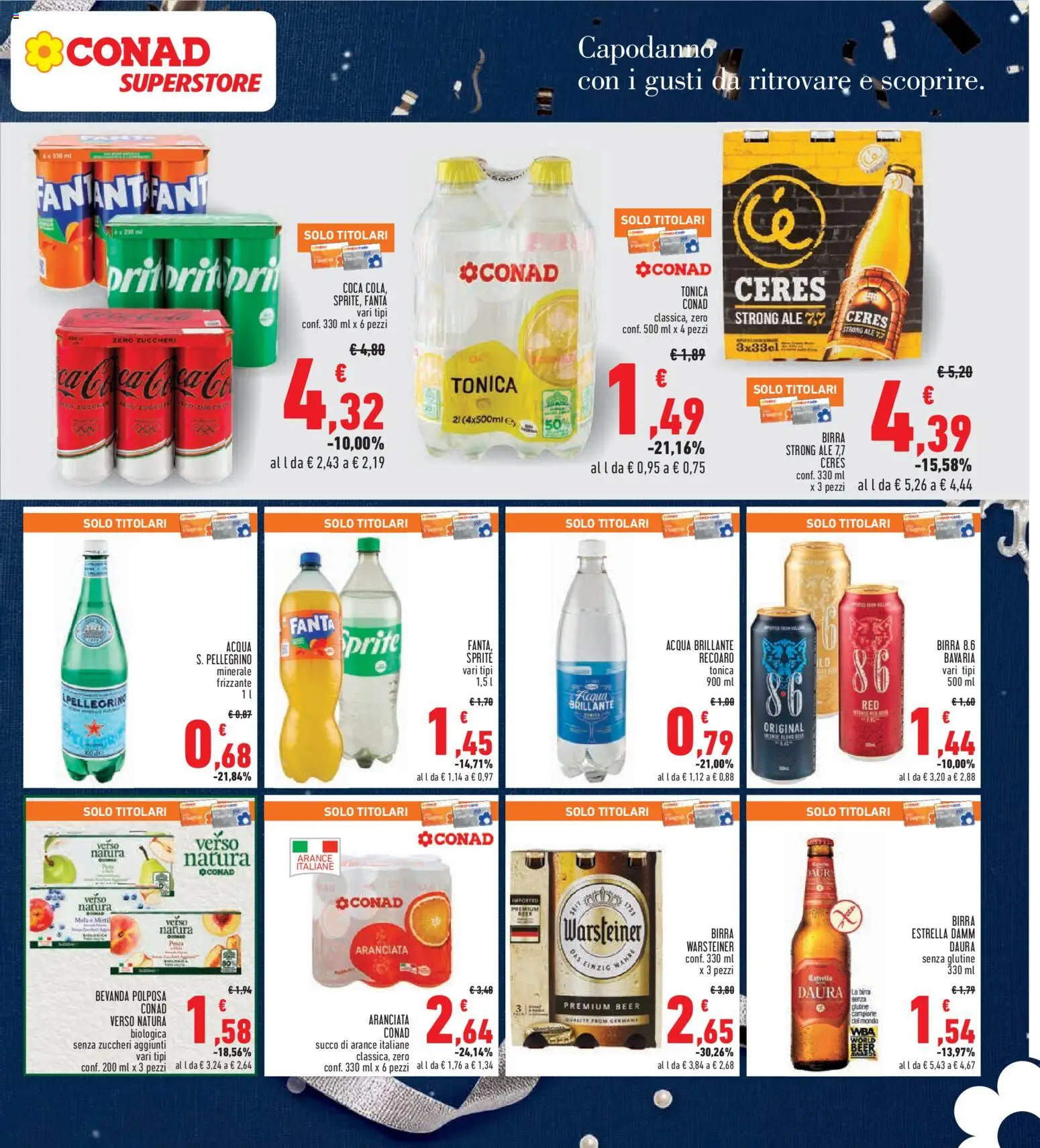 Volantino Conad del 27.12.2025 | Pagina: 21 | Prodotti: Succo, Arance, Acqua, Ceres