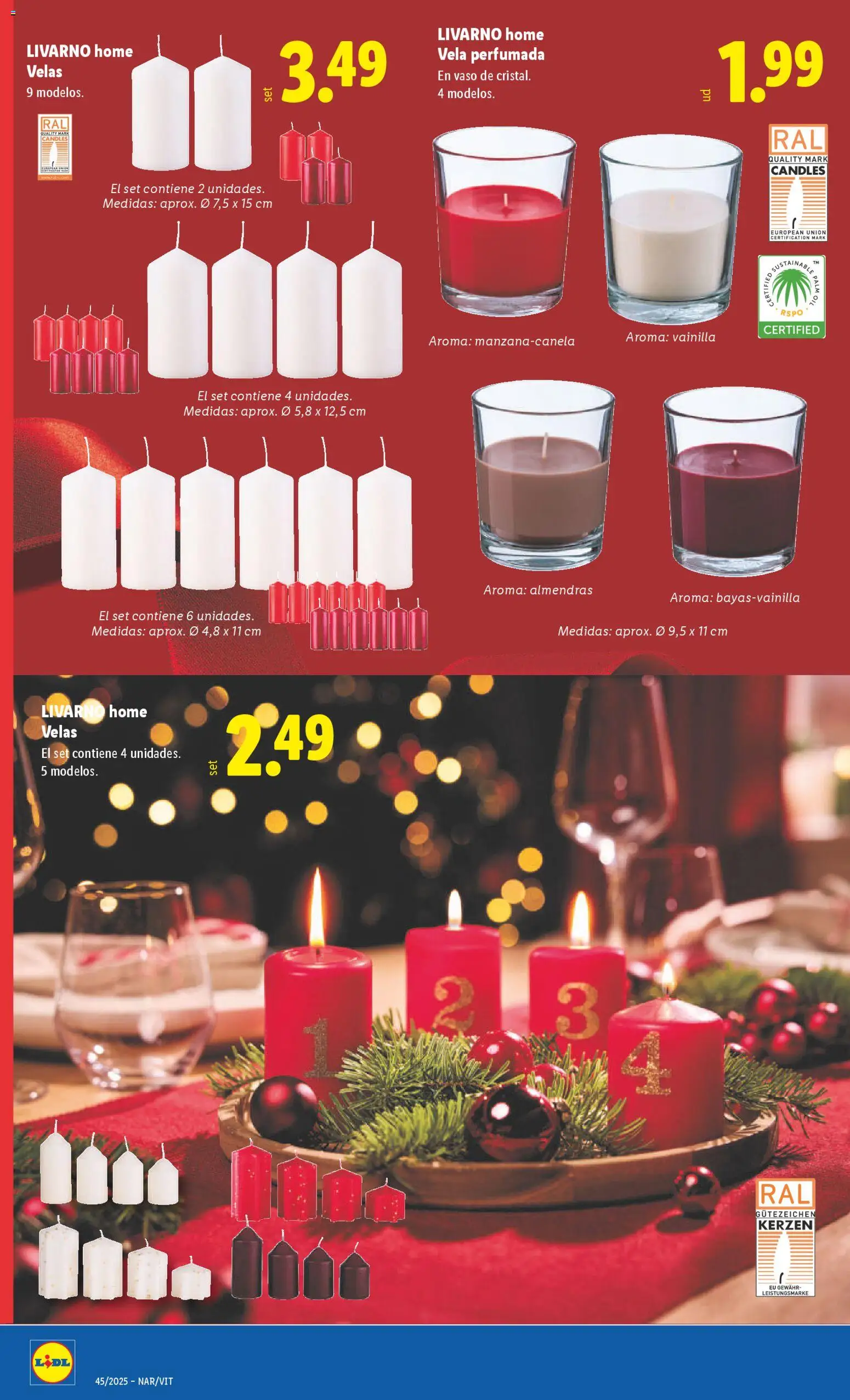 Lidl folleto de bazar │ válido desde el 03.11.2025 | Página: 24 | Productos: Vela, Βραχιόλι