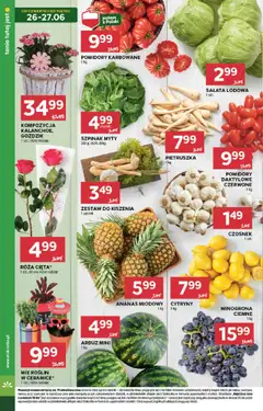 Stokrotka Gazetka od 26.06.2025 | Strona: 8 | Produkty: Czosnek, Arbuz, Szpinak, Pomidory