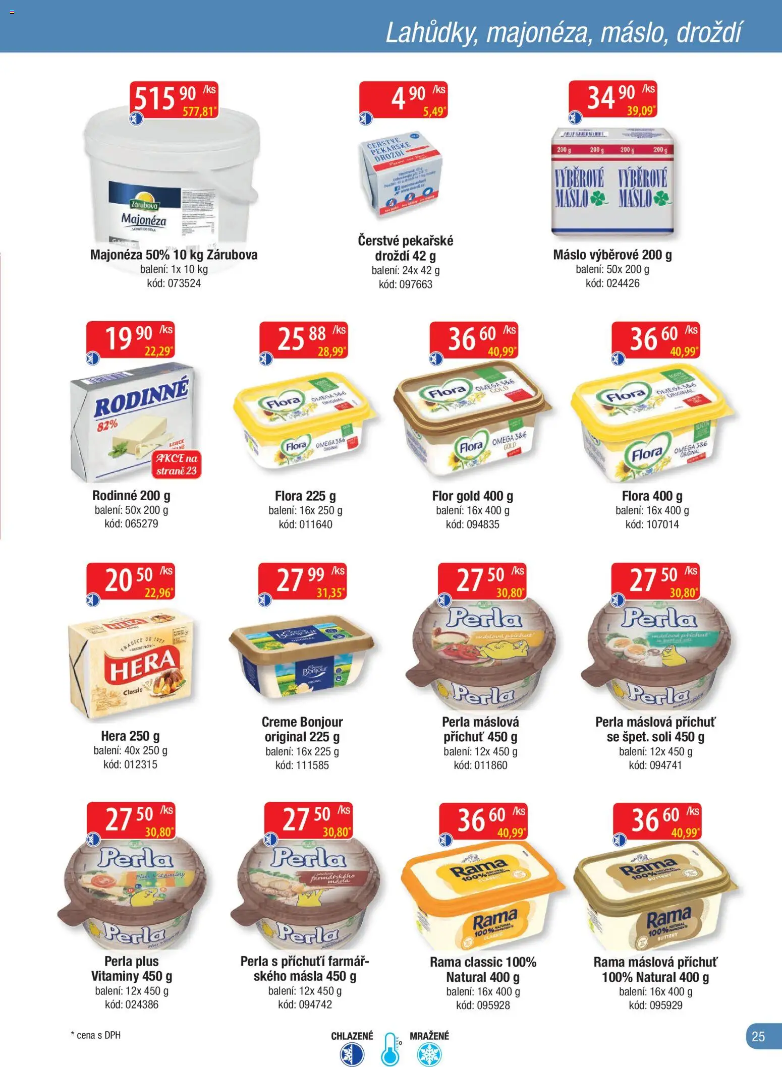 Astur & Qanto leták - Velkoobchod fresh 01/2026 od 01.01.2026 | Strana: 25 | Produkty: Rama, Omega, Perla máslová, Droždí