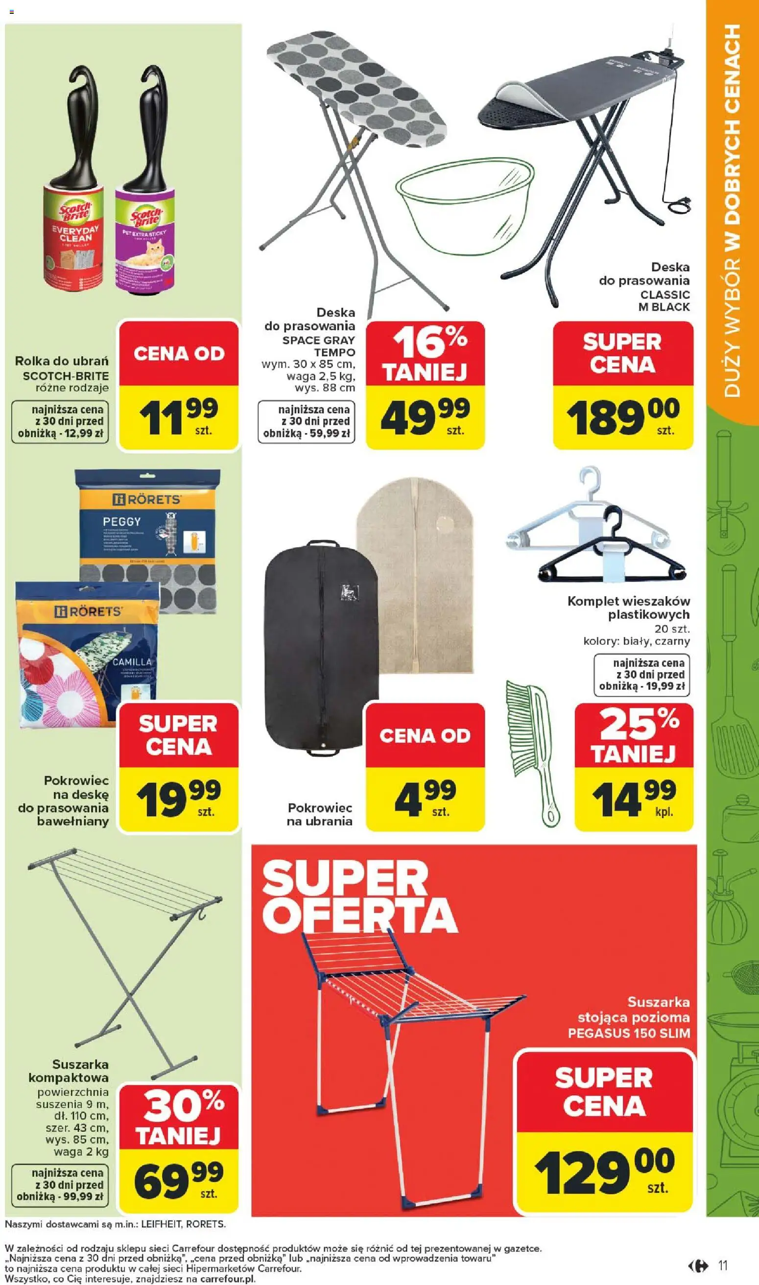 Carrefour Gazetka - Łap super okazje od 02.02.2026 | Strona: 11 | Produkty: Ubrania, Suszarka, Waga, Deska do prasowania