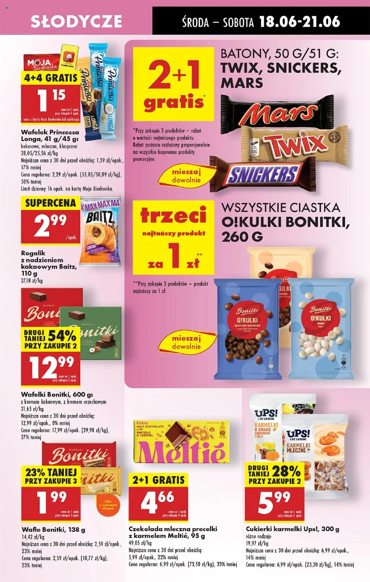 Biedronka gazetka - Oferta W tym tygodniu od 18.06.2025 | Strona: 55 | Produkty: Czekolada mleczna, Czekolada, Cukierki, Ciastka