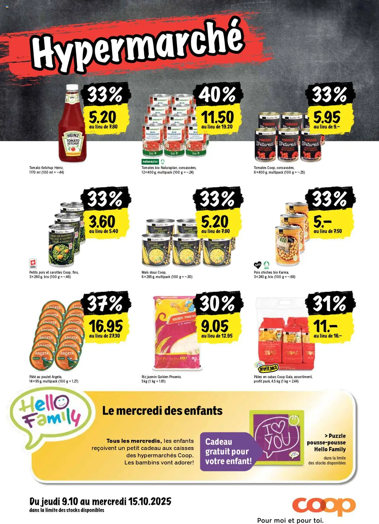 Coop - Les actions de la semaine – gültig ab 09.10.2025 | Seite: 24 | Produkte: Pasta, Ketchup