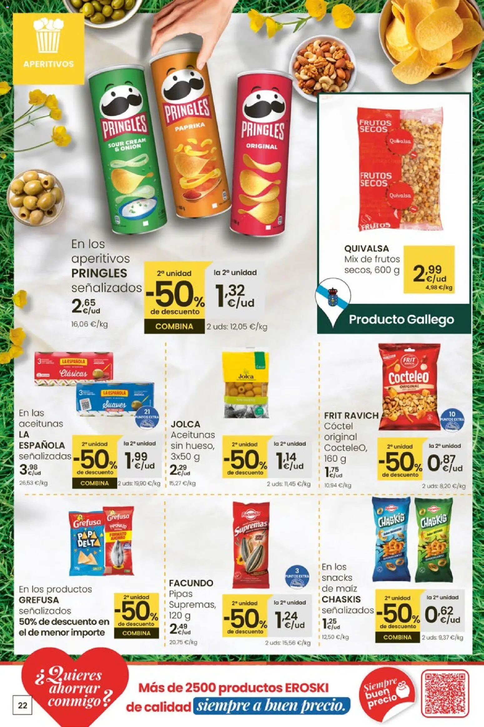Eroski Quieres ahorrar conmigo │ válido desde el 16.04.2026 | Página: 22 | Productos: Frutos secos