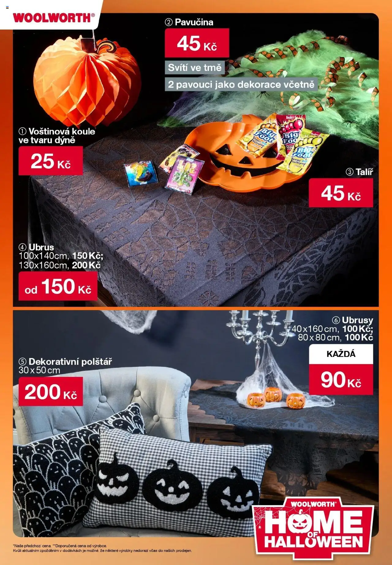 Woolworth leták od 10.10.2025 | Strana: 6 | Produkty: Talíř, Dýně, Ubrus, Dekorace