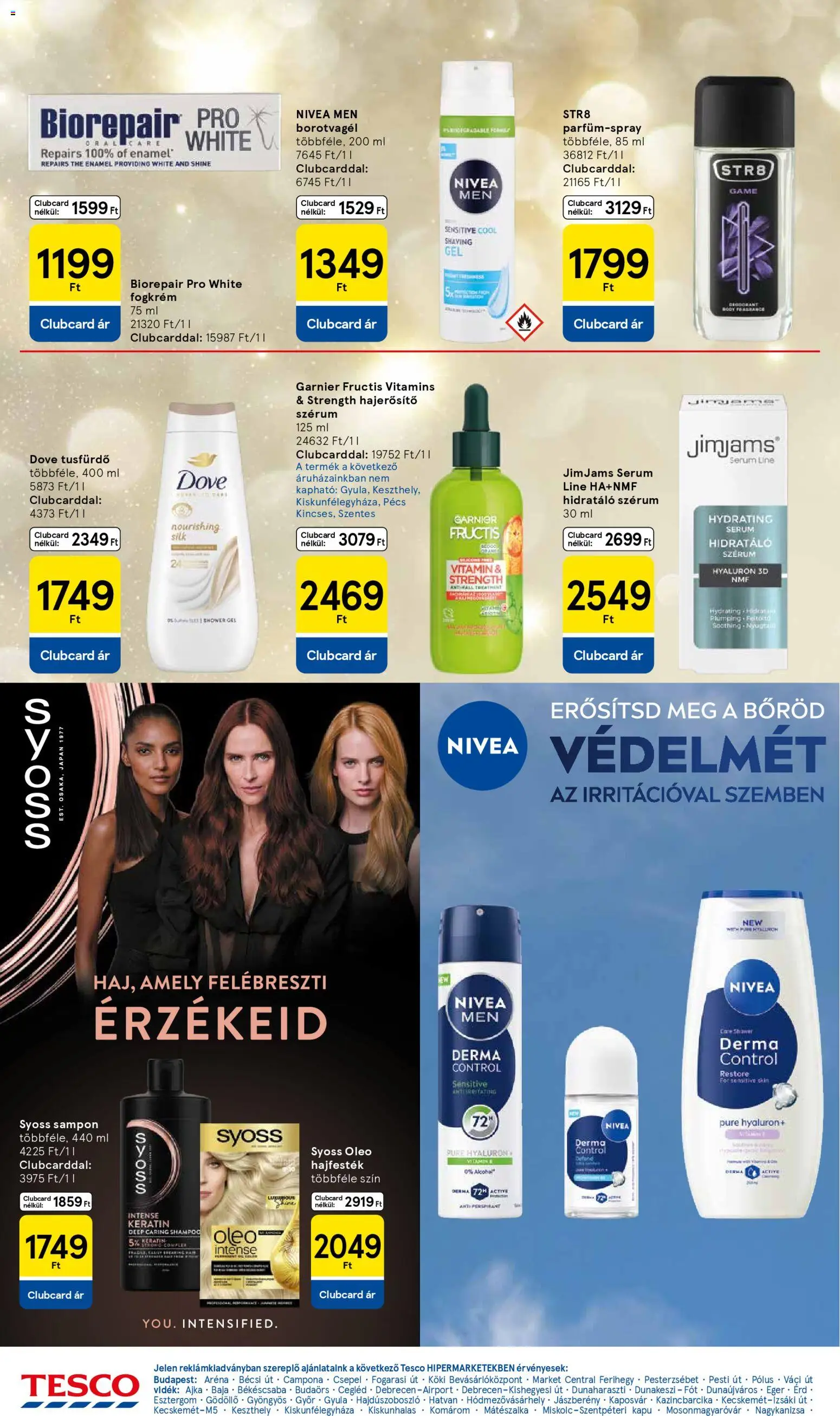 Tesco akciós ujság - amely érvényes a következő dátumtól: 11.12.2025 | Oldal: 40 | Termékek: Egér, Kapu, Sampon, Tusfürdő