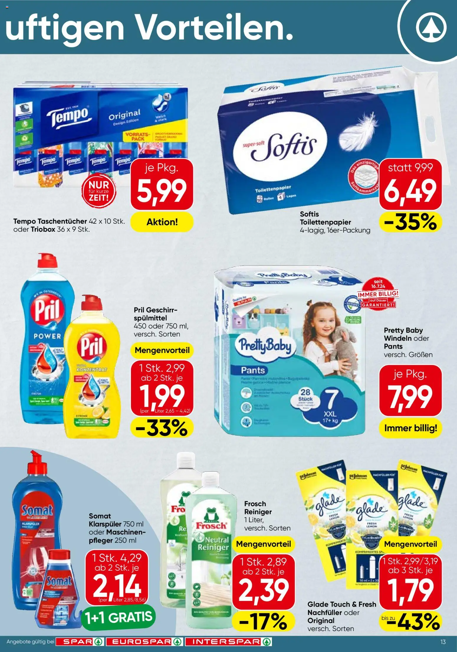 Spar Flugblatt - Wien gültig ab 30.04.2026 | Seite: 13 | Produkte: Klarspüler