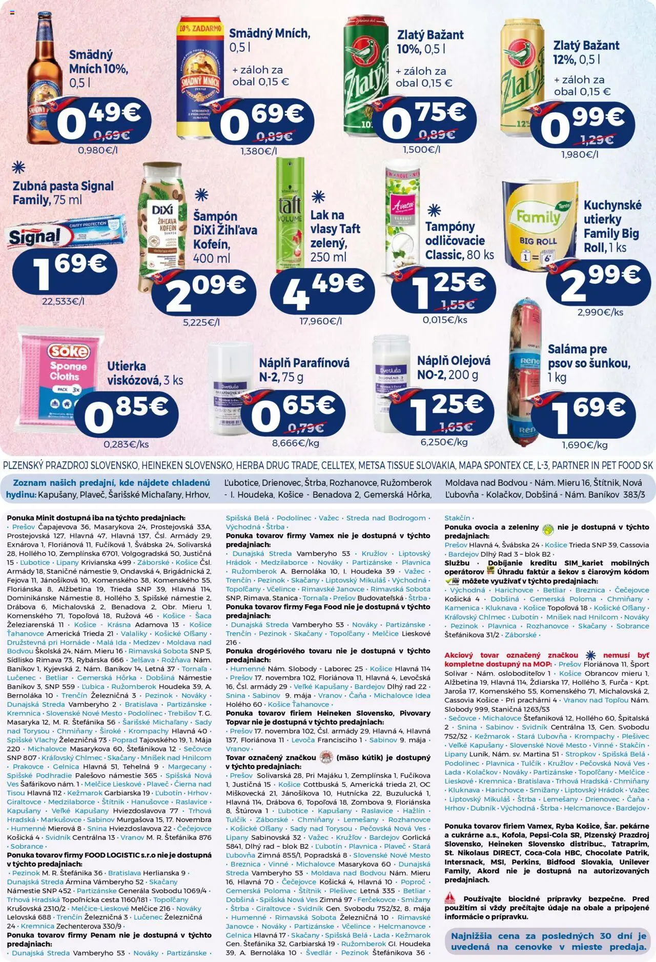 Nové Milk Agro akcie – leták je platný od 15.10.2025 | Strana: 11 | Produkty: Mop, Zubná pasta, Ryba, Smädný Mních