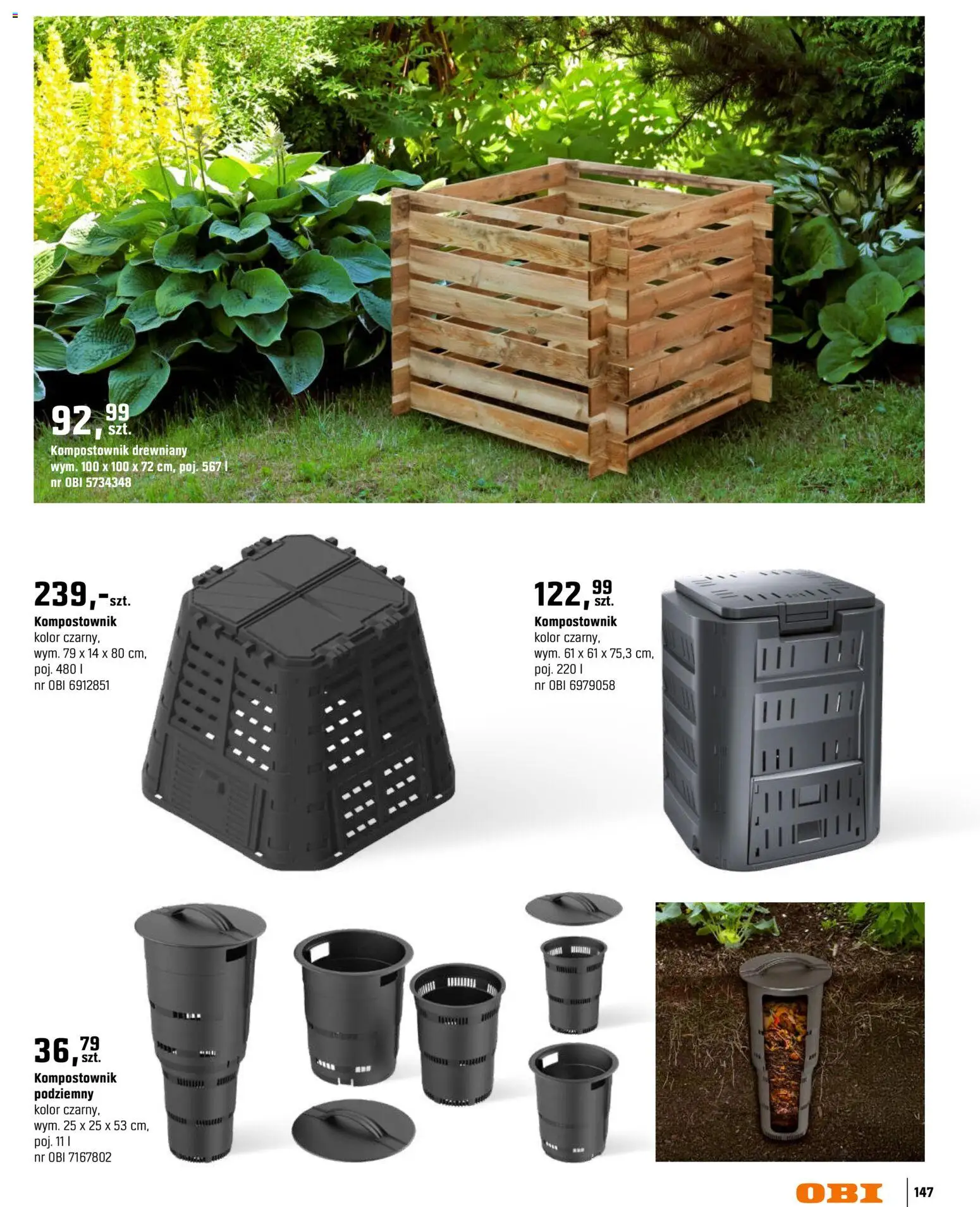 OBI gazetka - Ogród od 11.03.2026 | Strona: 147