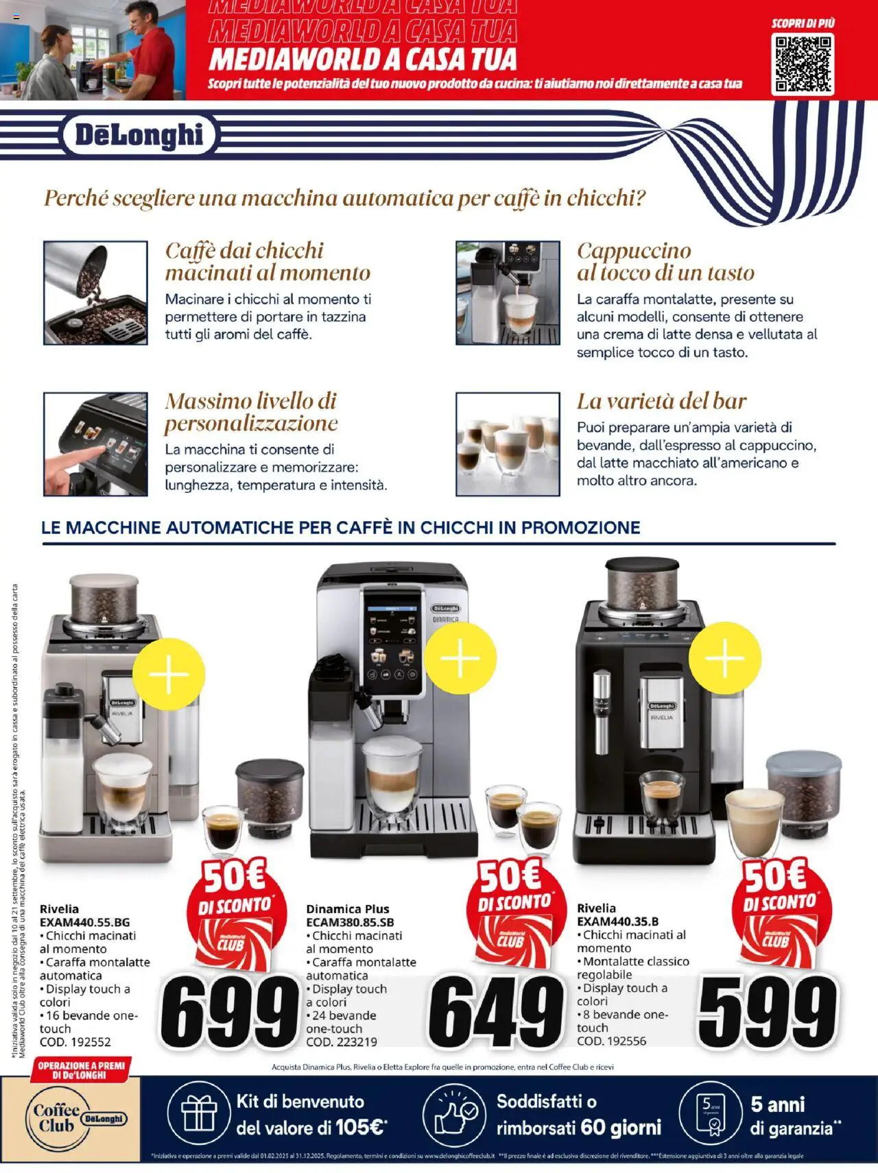Volantino Media World del 10.09.2025 | Pagina: 3 | Prodotti: Crema, Caraffa, Caffè, Tazzina