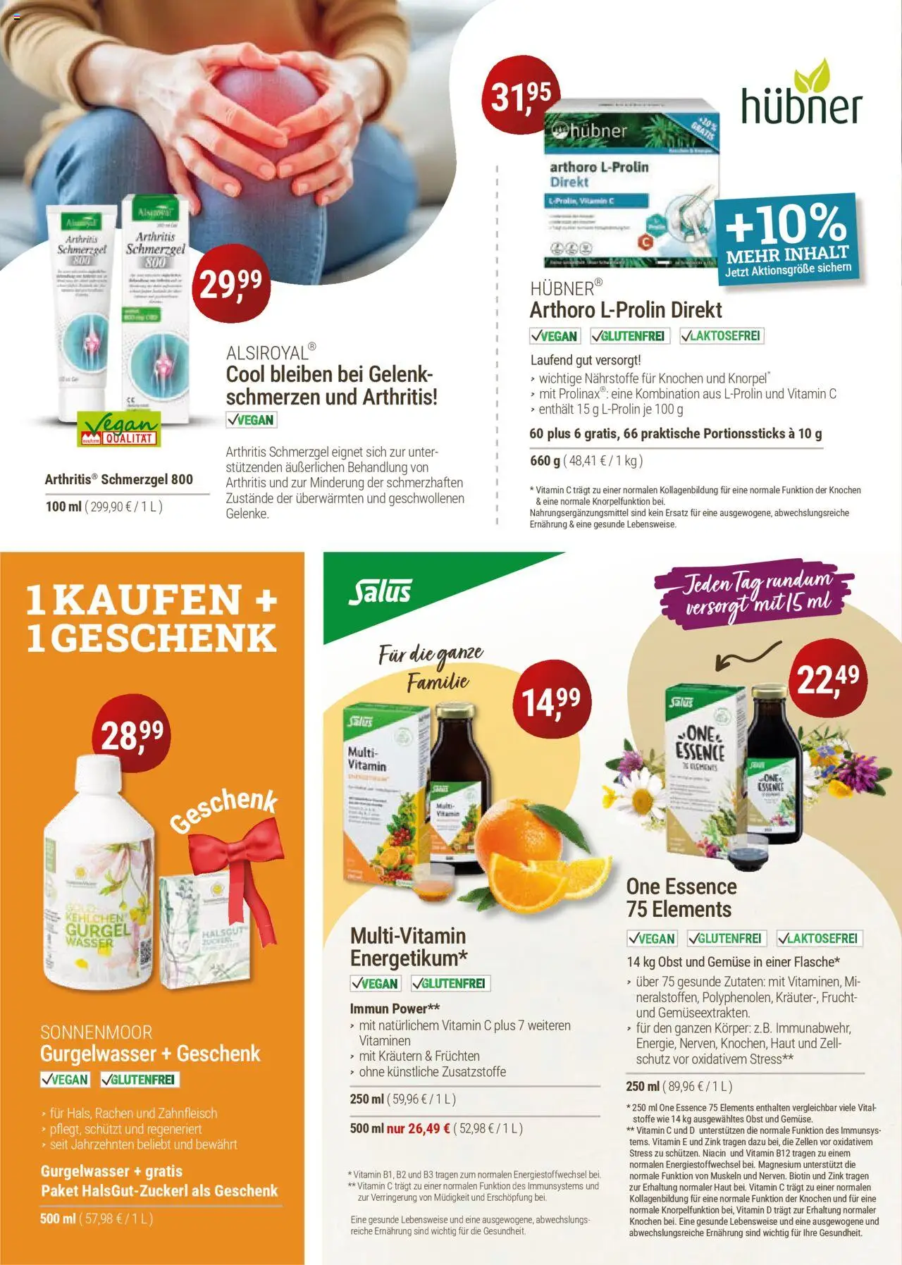 Reformhaus Bacher Prospekt 	 – gültig ab 01.10.2025 | Seite: 2 | Produkte: Wasser, Gemüse, Obst