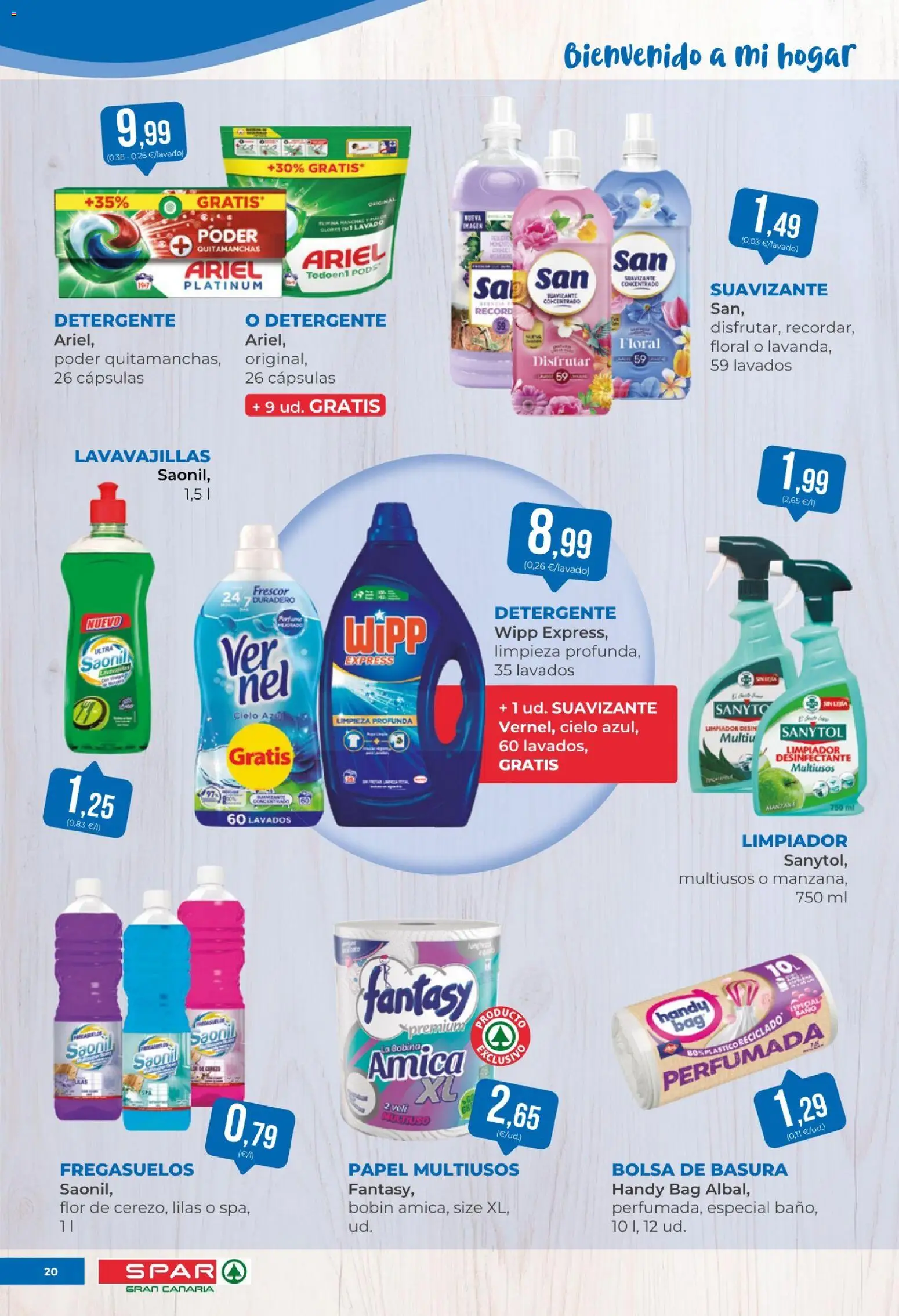 Spar - folleto │ válido desde el 20.02.2026 | Página: 20 | Productos: Quitamanchas, Detergente, Bolsa, Lavavajillas