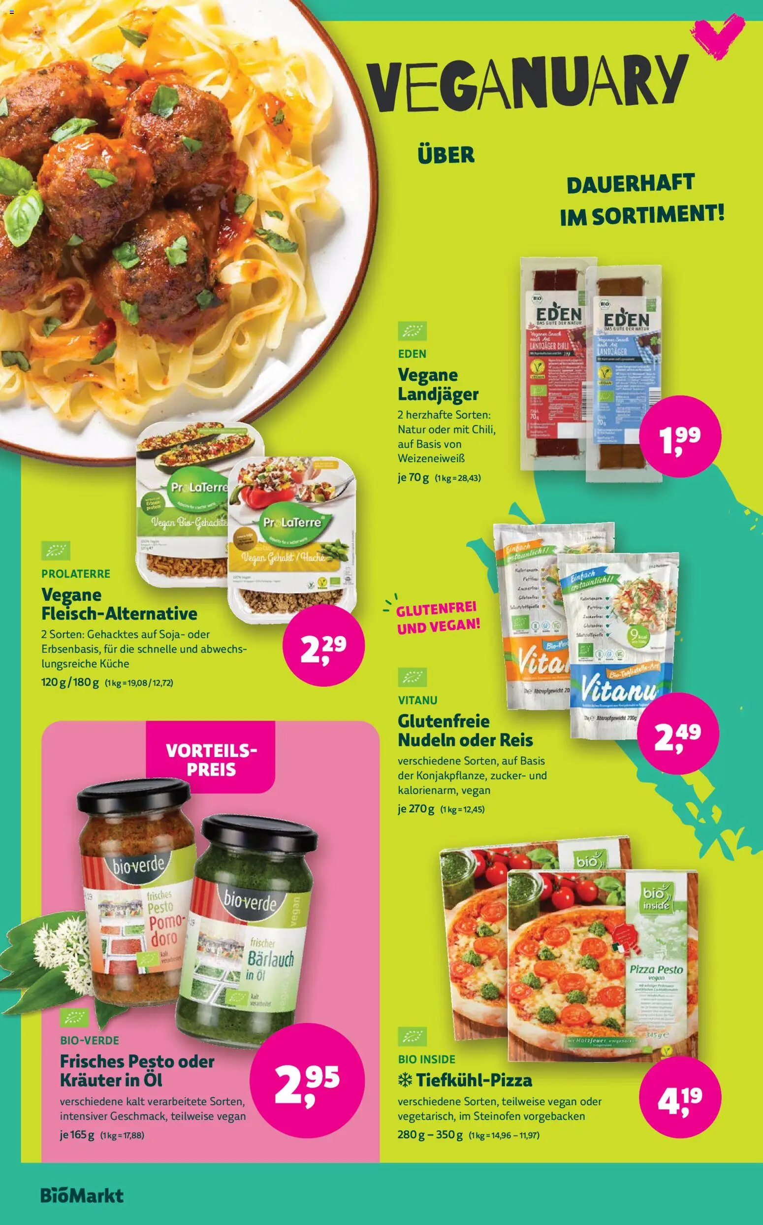 BioMarkt Prospekt – gültig ab 02.01.2026 | Seite: 8 | Produkte: Küche, Tiefkühlpizza, Reis, Nudeln