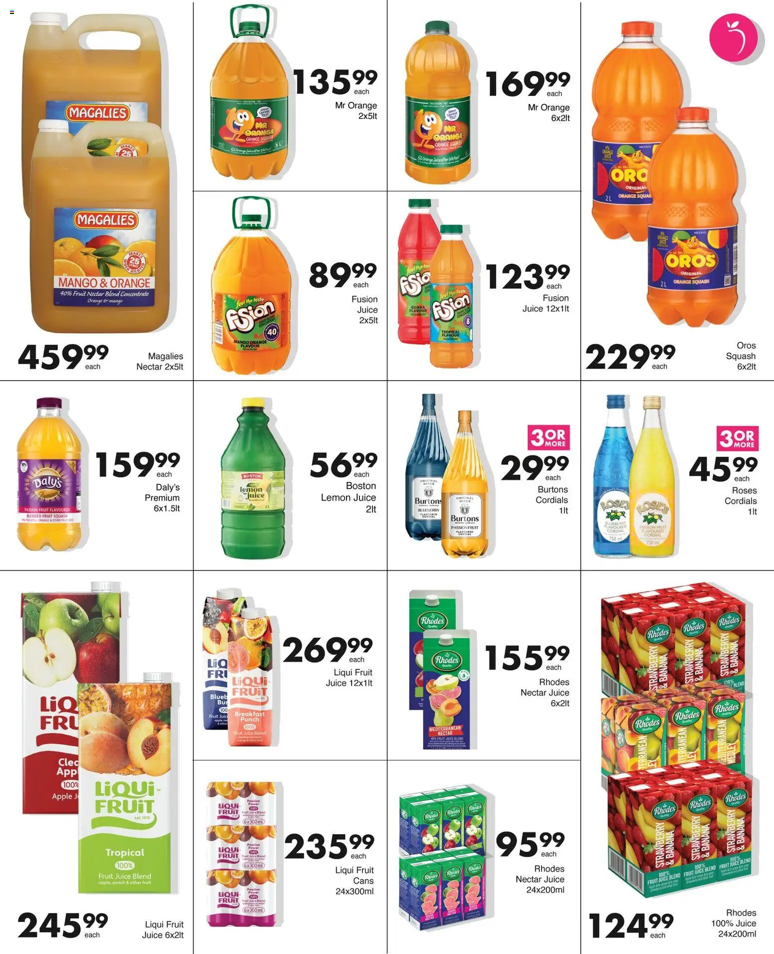 New Save catalogue – valid from 27.10.2025 | Page: 19 | Products: Juice, Fruit, Mango, Peach