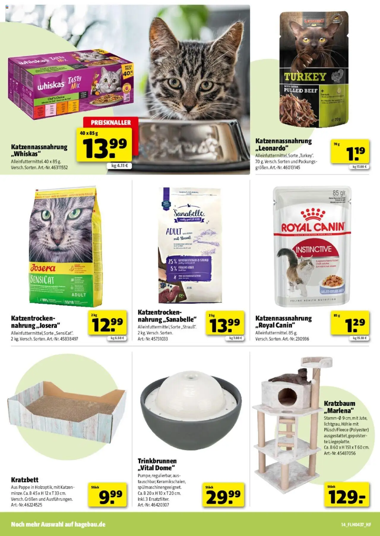 Hagebau Prospekt 	 – gültig ab 06.09.2025 | Seite: 14 | Produkte: Whiskas