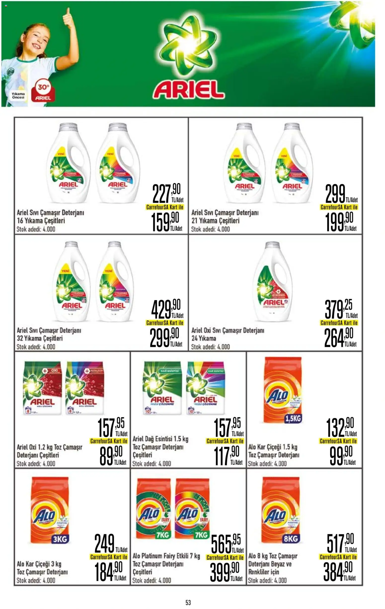 CarrefourSA Katalog - 18.12.2025 tarihinden itibaren geçerlidir | Sayfa: 54 | Ürünler: Çamaşır deterjanı