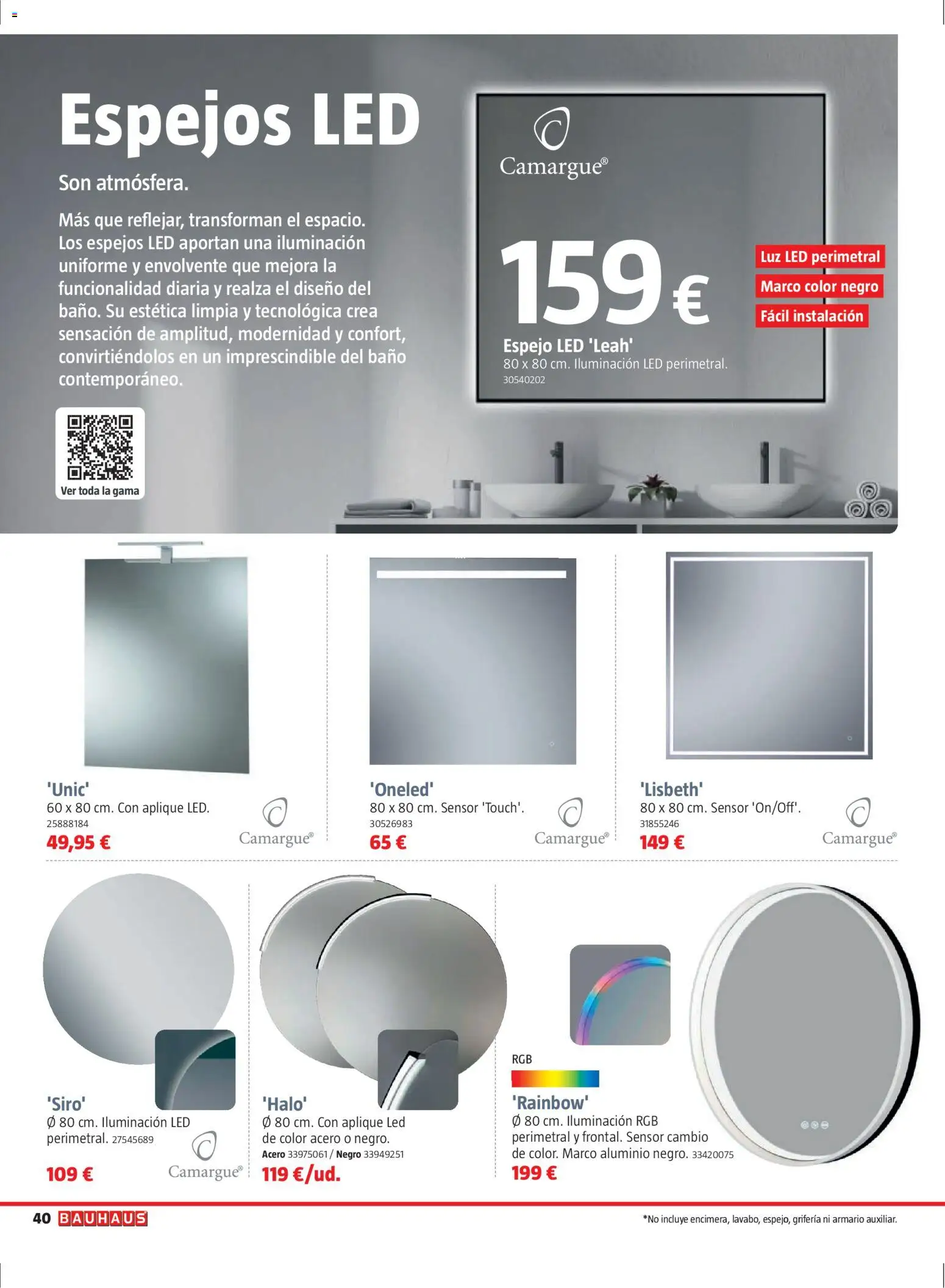 Bauhaus folleto Renueva │ válido desde el 02.03.2026 | Página: 40 | Productos: Marco, Galette de chaise, Baño, Espejo